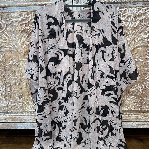 Tops - Boho Tassel Kimono beach coverup